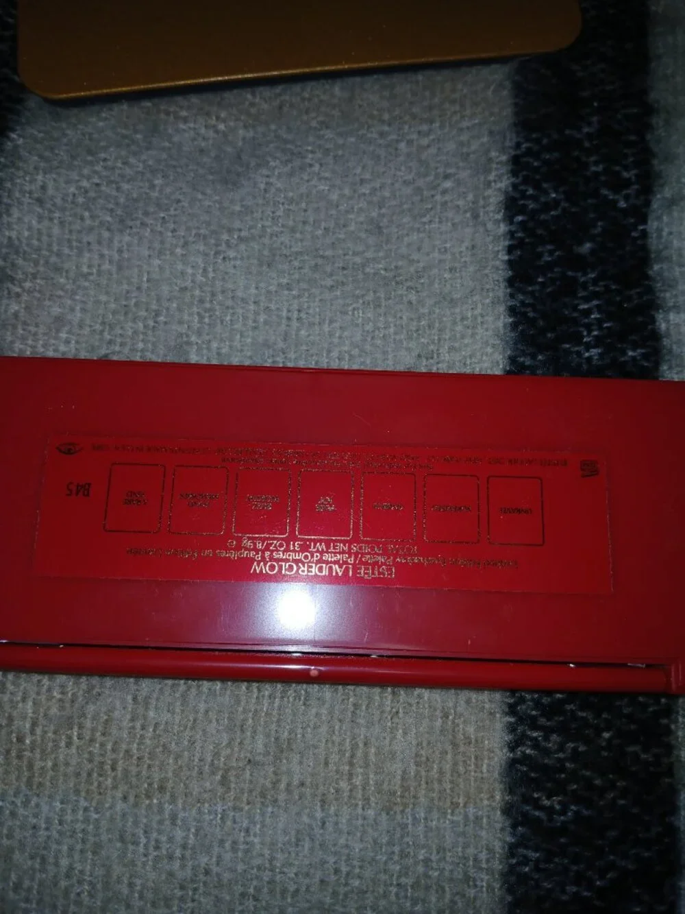 Estée Lauder 6‑Pan Face & Eye Palette – Red & Gold Compact – Limited Edition